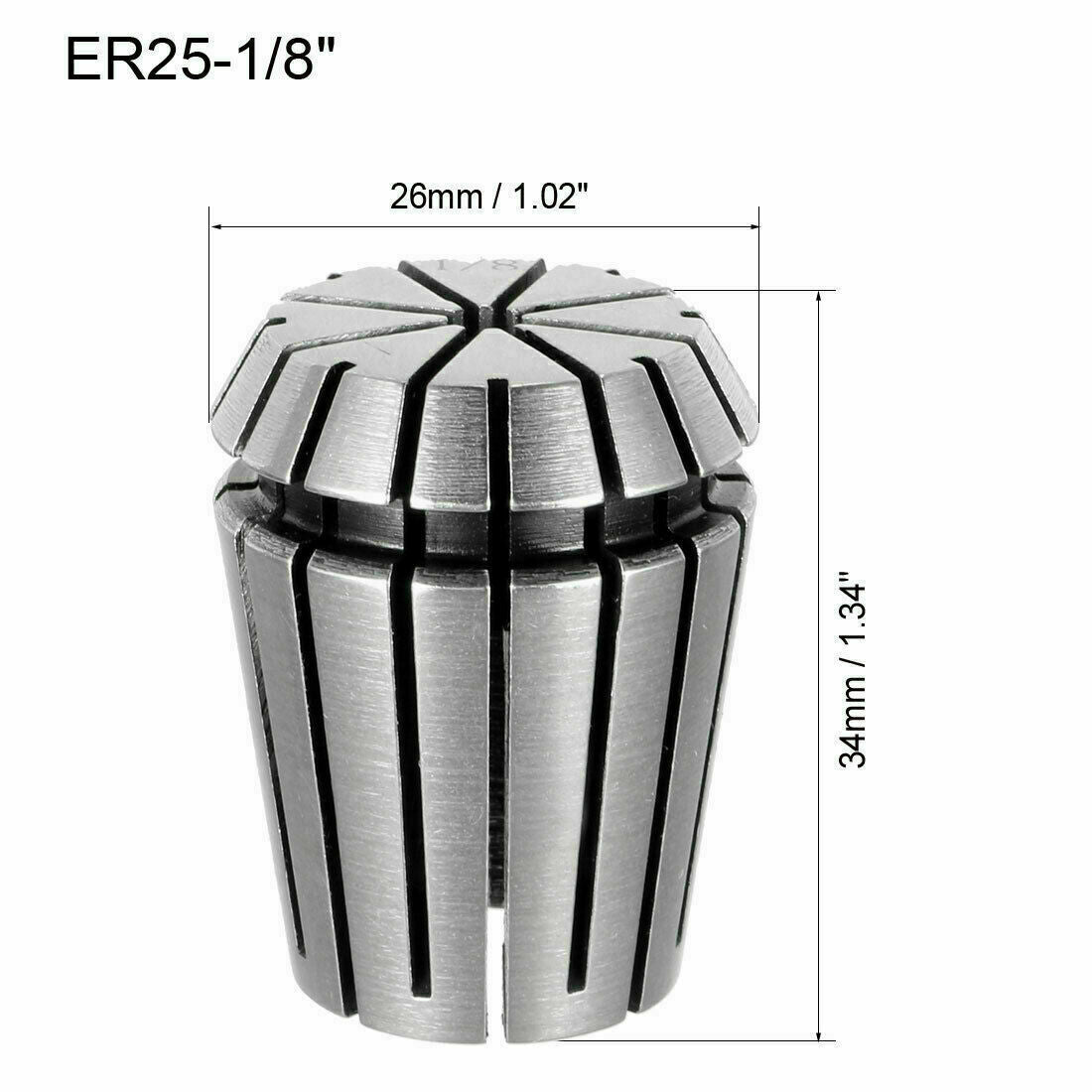 ER25 1/8" Spring Collet Chuck for CNC Engraving Machine Lathe Milling Tool