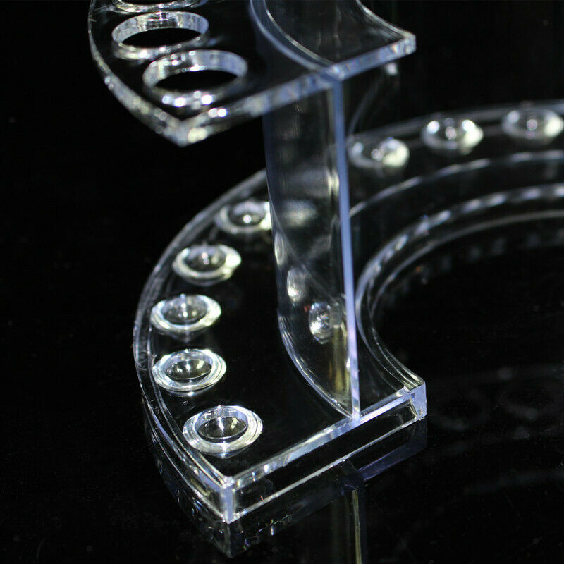 Clear Makeup/Nail Brush Pencil Pen Display Stand 12 Organizer