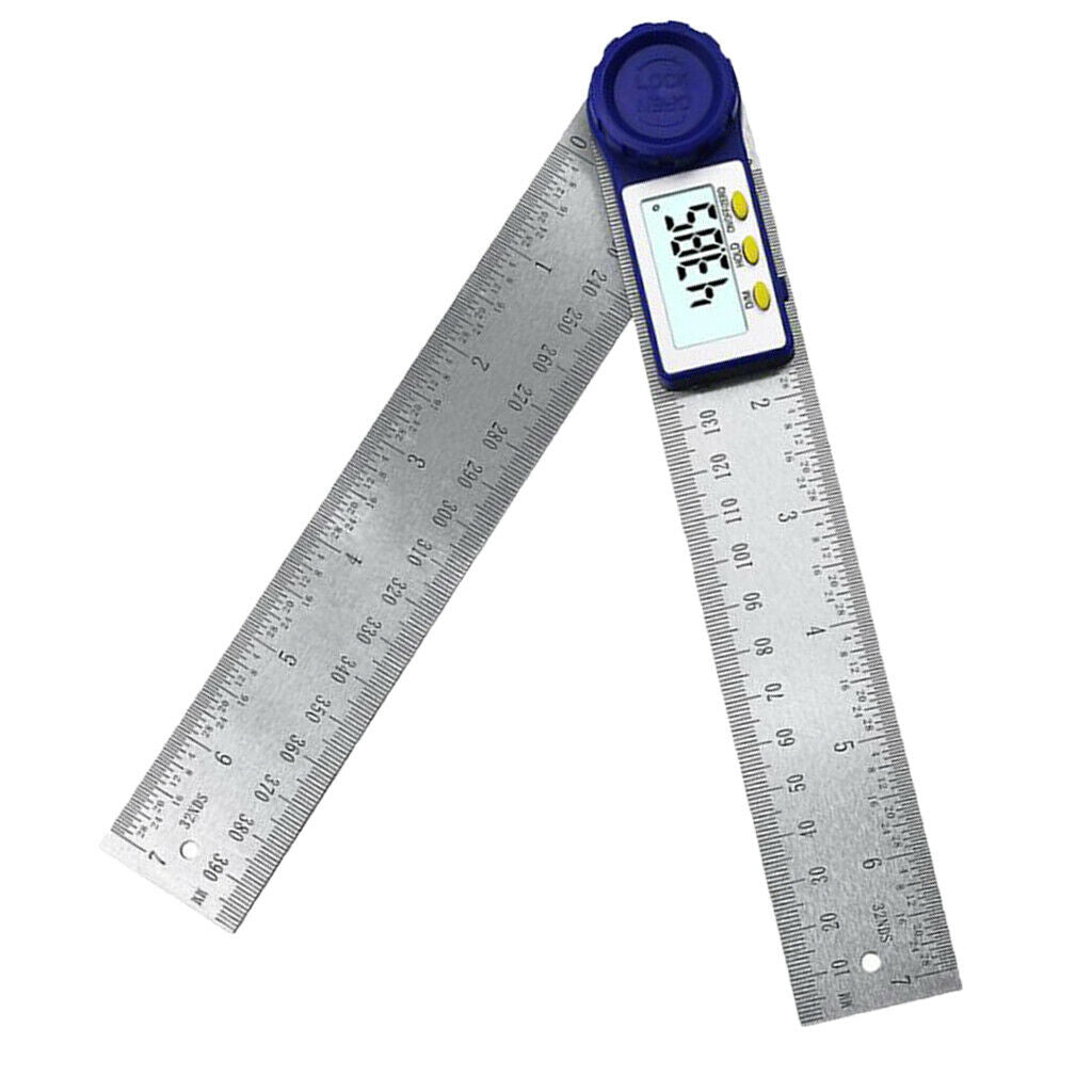 360° Digital Angle Finder Electronic Digital Protractor 217mm Stainless Steel