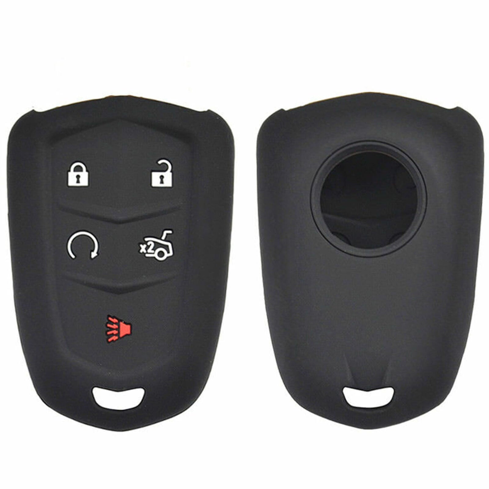 Silicone Key Case Cover For Cadillac CT6 ATS CTS XTS SRX XT5 Fob Remote Jacket