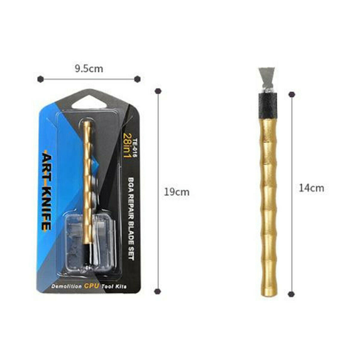 28pcs CPU/BGA/IC/Chip Glue Remover Thin Tool SMD Parts Mobile Phone Repair Kits