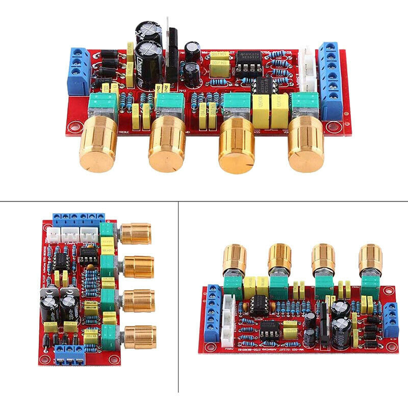 HiFi Preamp NE5532 Pre-Amplifier Volume Tone Control Board Kits AC 12V OP-AMP M4