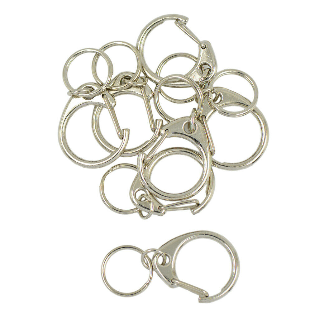 6PCS LOBSTER   CLASPS CLIPS SNAP HOOKS CHAIN KEY RING FINDINGS 45mm