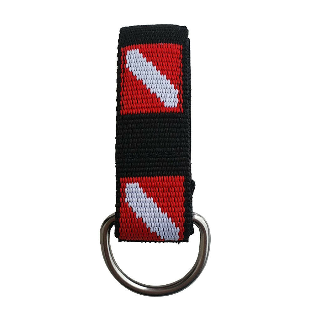 Diving Wrist Strap Adjustable Scuba Lanyard Hanging Rope D-Ring Accessories