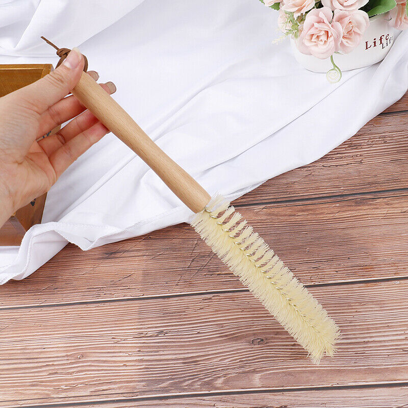 Bottle Cleaning Tool Wood Handle Scrubbing Brush Coconut Fibre Bottle Cle.l8