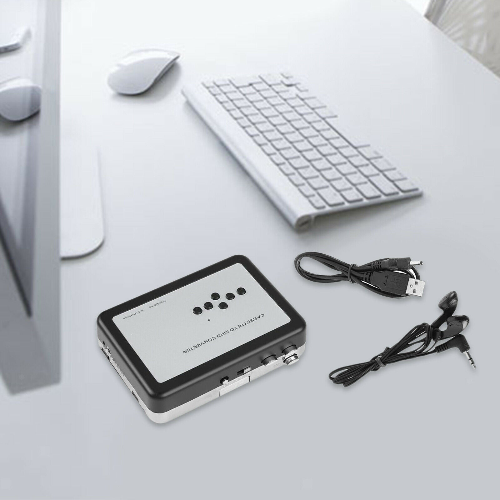 Portable USB Tape Converter Hifi Stereo Music Tape to PC Tape to U Disk Tape