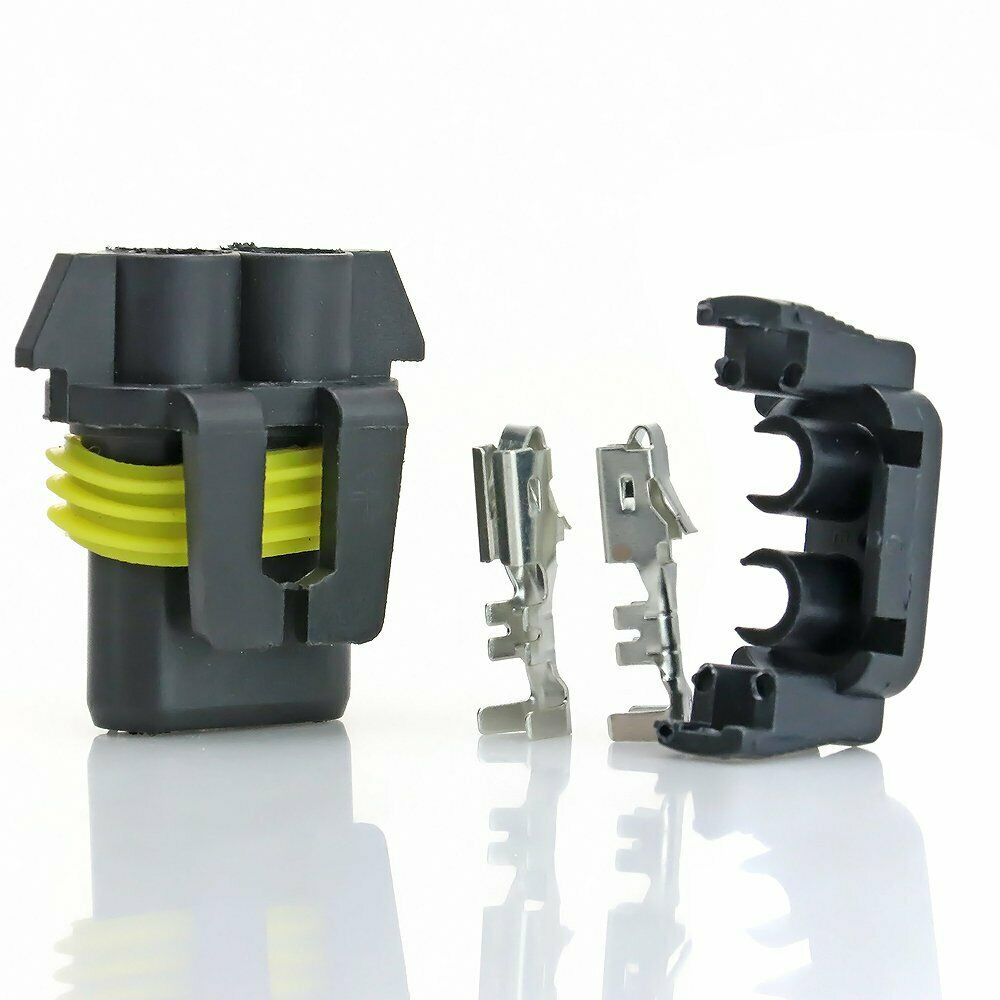 9005 HB3 9006 HB4 Female Xenon Halogen Bulbs Terminal Socket Plug Adaptors 1Pair