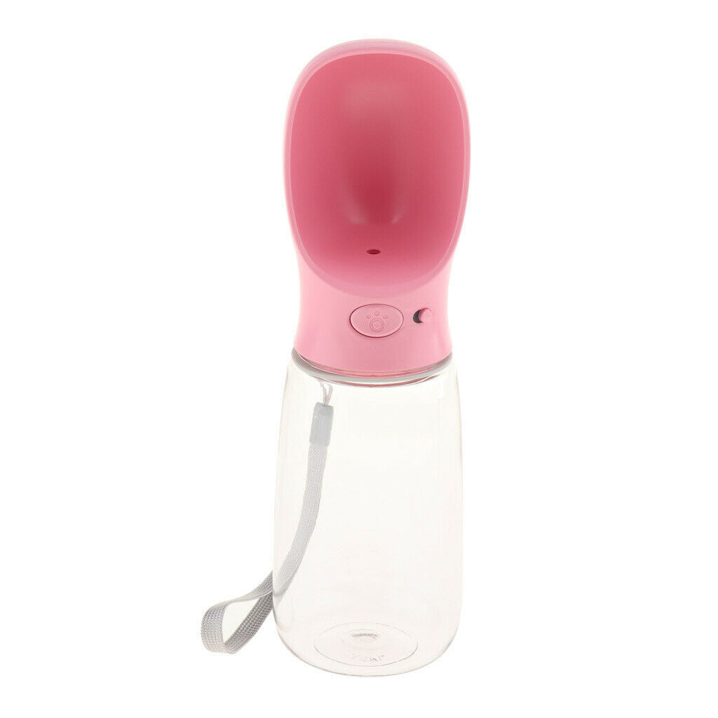 550ml Dog Travel Outdoor Water Drinking Bottle for Outdoor Hiking pink