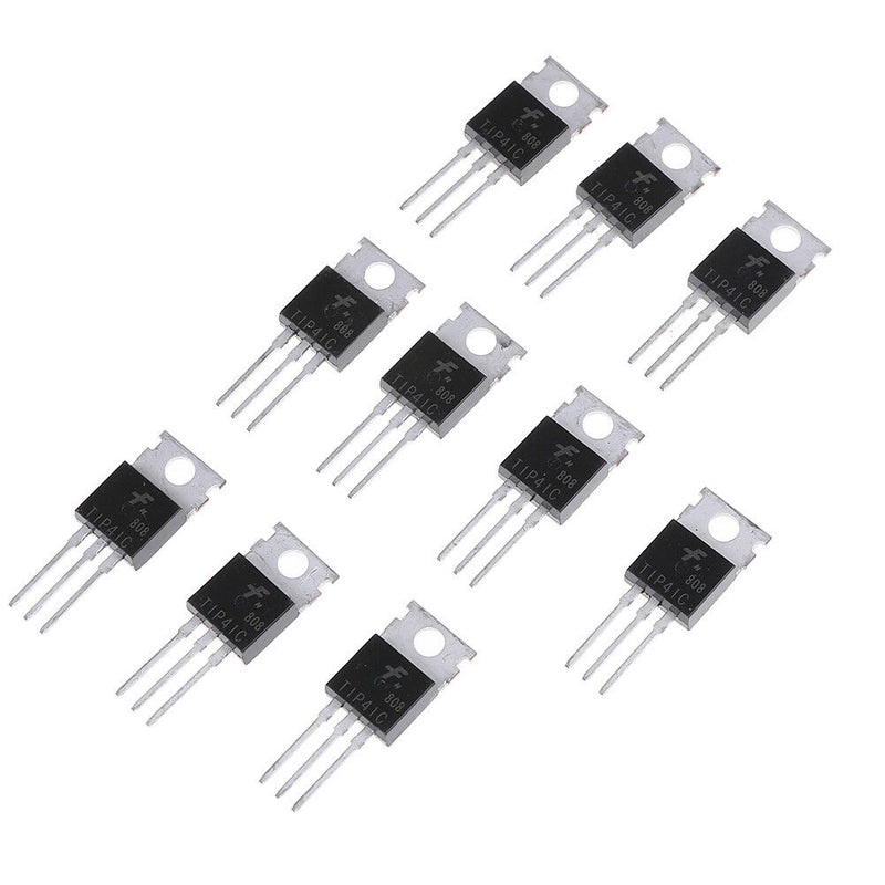 10Pcs TIP41C TIP41 NPN transistor TO-220 new and high quality Lt