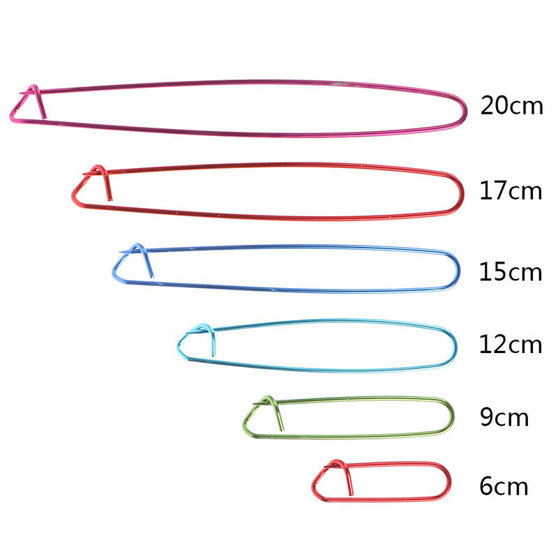6pcs Marker Stitch Holder Needle Clip Safety Pins Knitting Crochet Weavin.l8