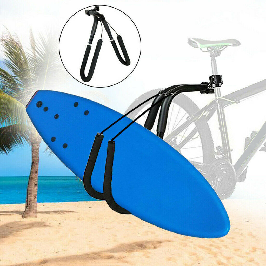 Practical Bike Surfboard Rack Bicycle Boogeyboard Surfing Side Carrier Clamp