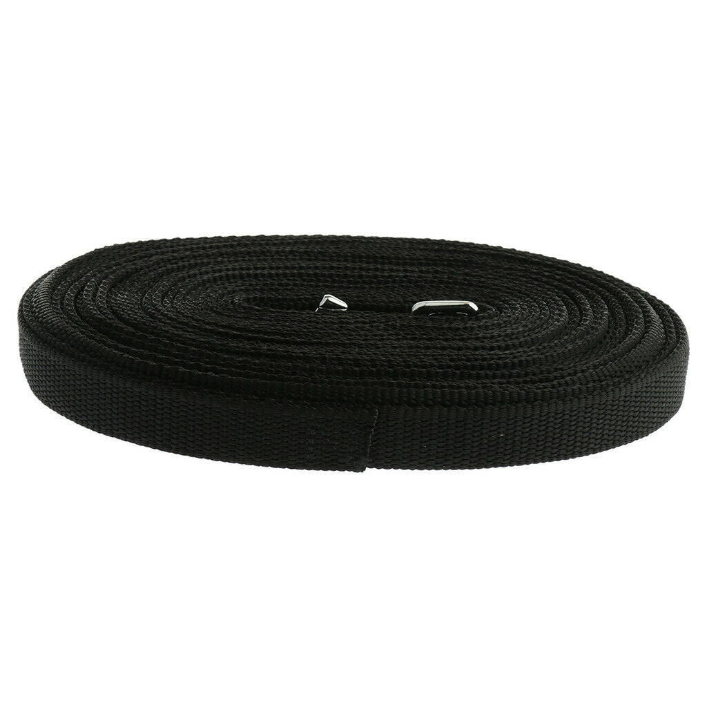 Extra Long Dog Leash Rope Small Large Dog Training Ropes Black-15 meters