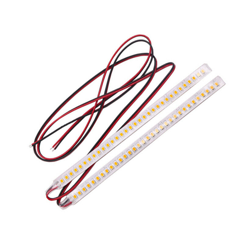 2PCS Car Rearview Mirror 32 LED Strip Light Flowing Turn Signal Side Lamp Amber