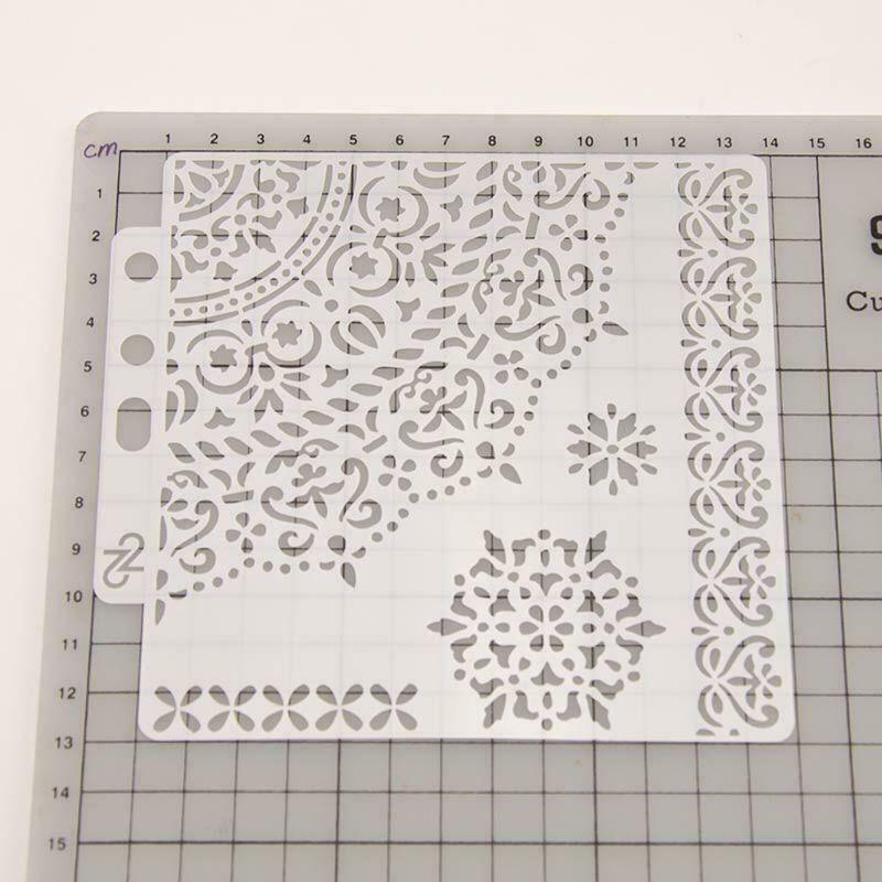 9pcs/set Christmas Letter Stencils Template Painting Scrapbooking Embossing Card