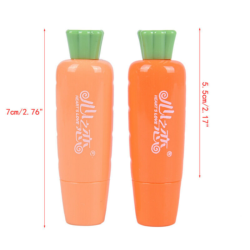 Carrot Shape Lip Balm Moisturizing Longlasting Colorless Lip Care Color RaY1