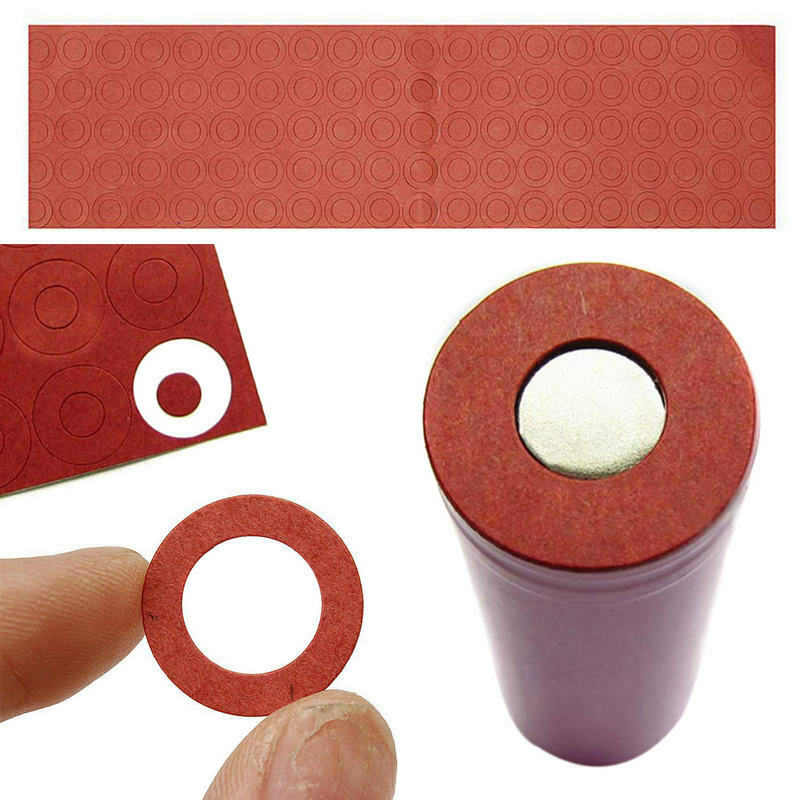 200X Battery Electrical Insulator Insulation Ring Adhesive Cardboard Paper