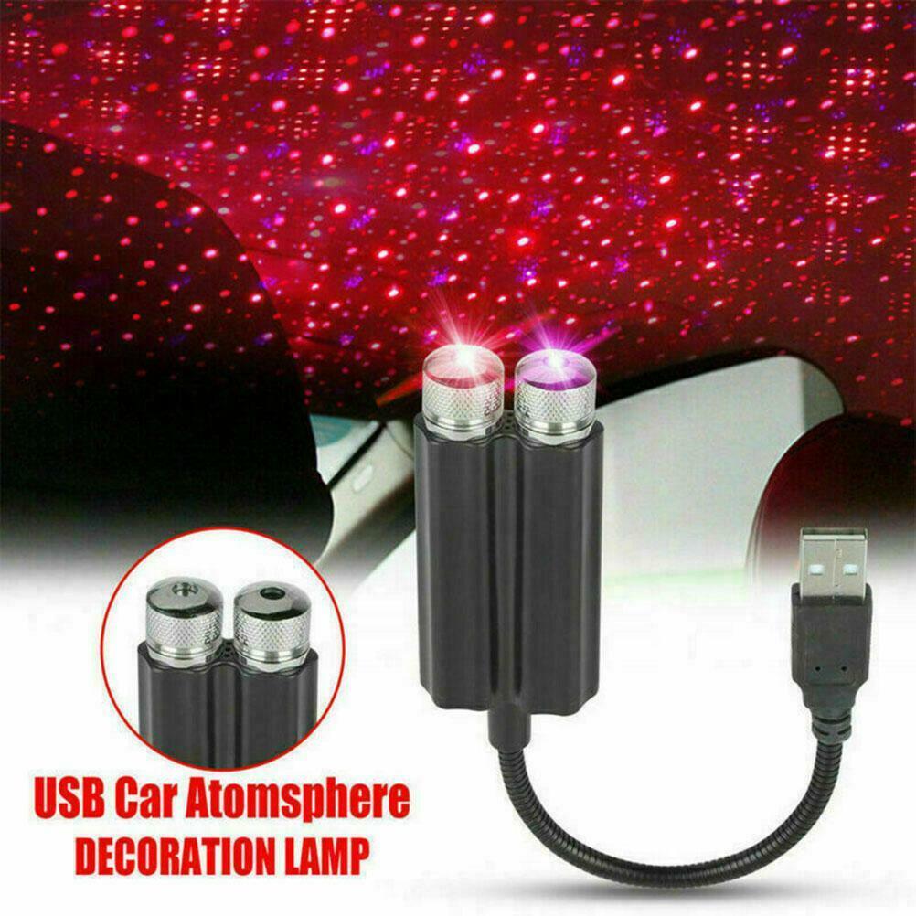 USB Star Night Light For Car Bedroom Roof Romantic Projector Atmosphere Lamp