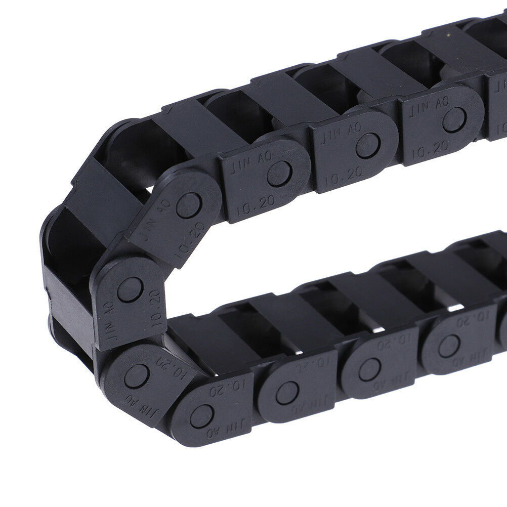 10 x 20mm Black Plastic Drag Chain Cable Carrier For CNC Router MilY1