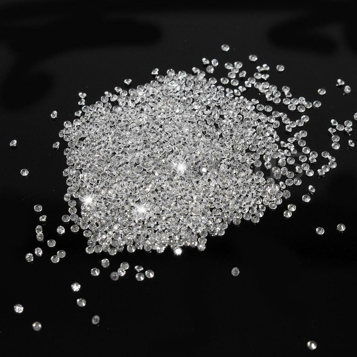 1000pcs AAA 2mm Round Loose Clear Cubic Zirconia Stone Jewellery Ring Pendants
