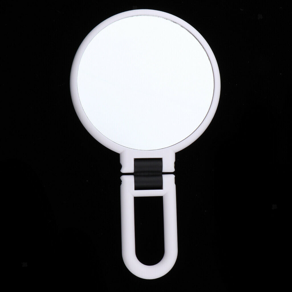 2pcs Double Sided Folding Handheld Mirror - Normal & 1X/10X 5X Magnification