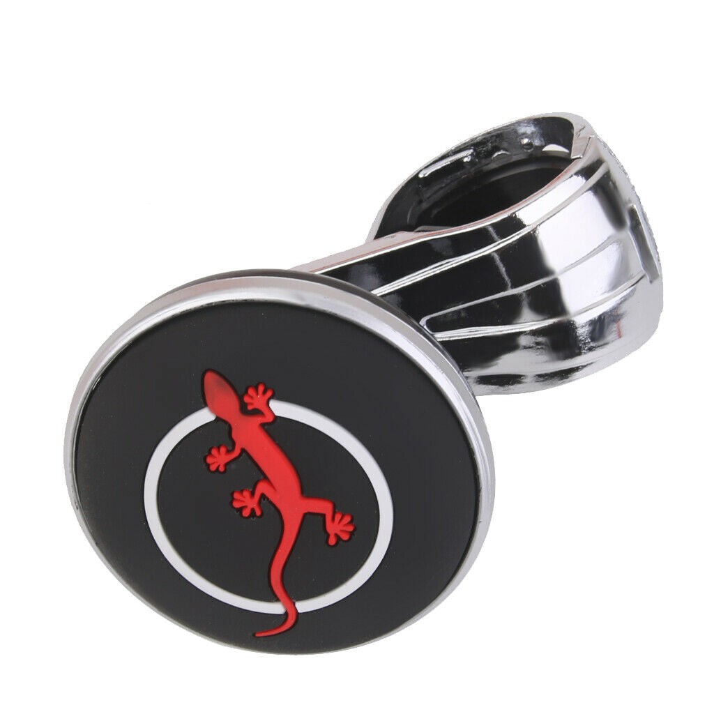 Rubber Power Knob Steering Wheel Grip Spinner Black Hand Aid Car