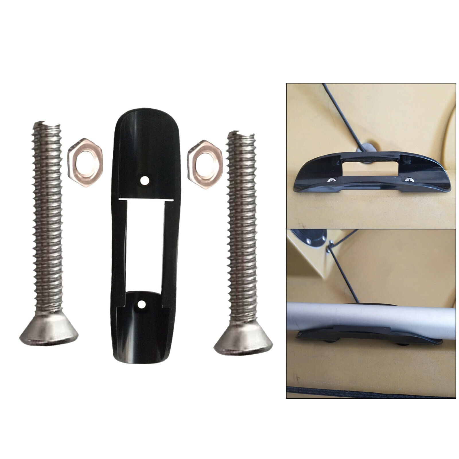 2x Canoe Paddle Clips Accessories Universal Boat Kayak Keeper with Hardware
