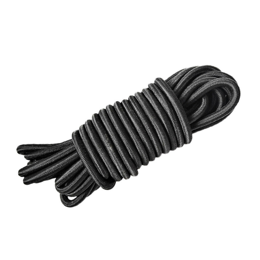 5m 4mm Elastic Bungee Cord Marine Grade Heavy Duty Shock Rope Tie Down Stretch -