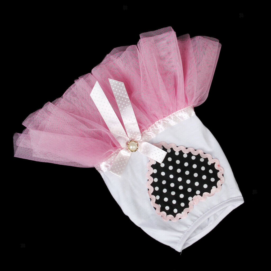 2 Pcs Summer Sweet Style Pet Dog Skirt, Cute Female Girl Pink Princess Dress for