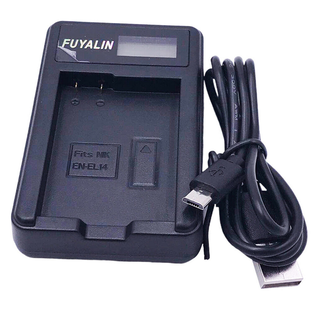 Camera charger for Nikon EN EL14 D3200 D3300 D3500 D5300