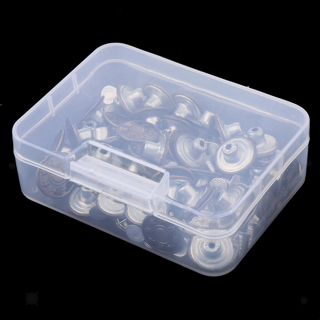 50 sets metal snap fasteners sewing buttons snap fasteners craft clothes