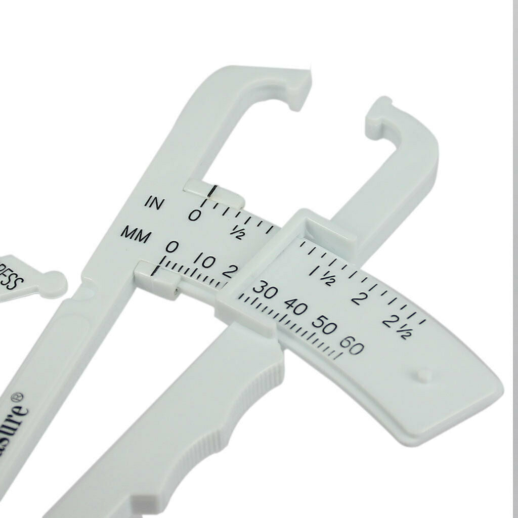 Body  Tester Caliper  Fitness Charts Manual  White