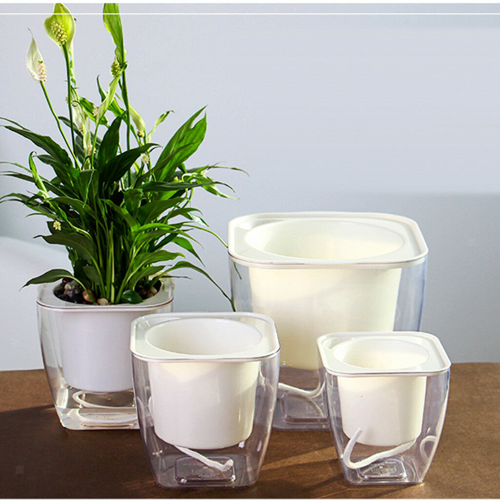 2pcs Self-Watering Planters Indoor/Outdoor Yard Garden Flower Herb Pots