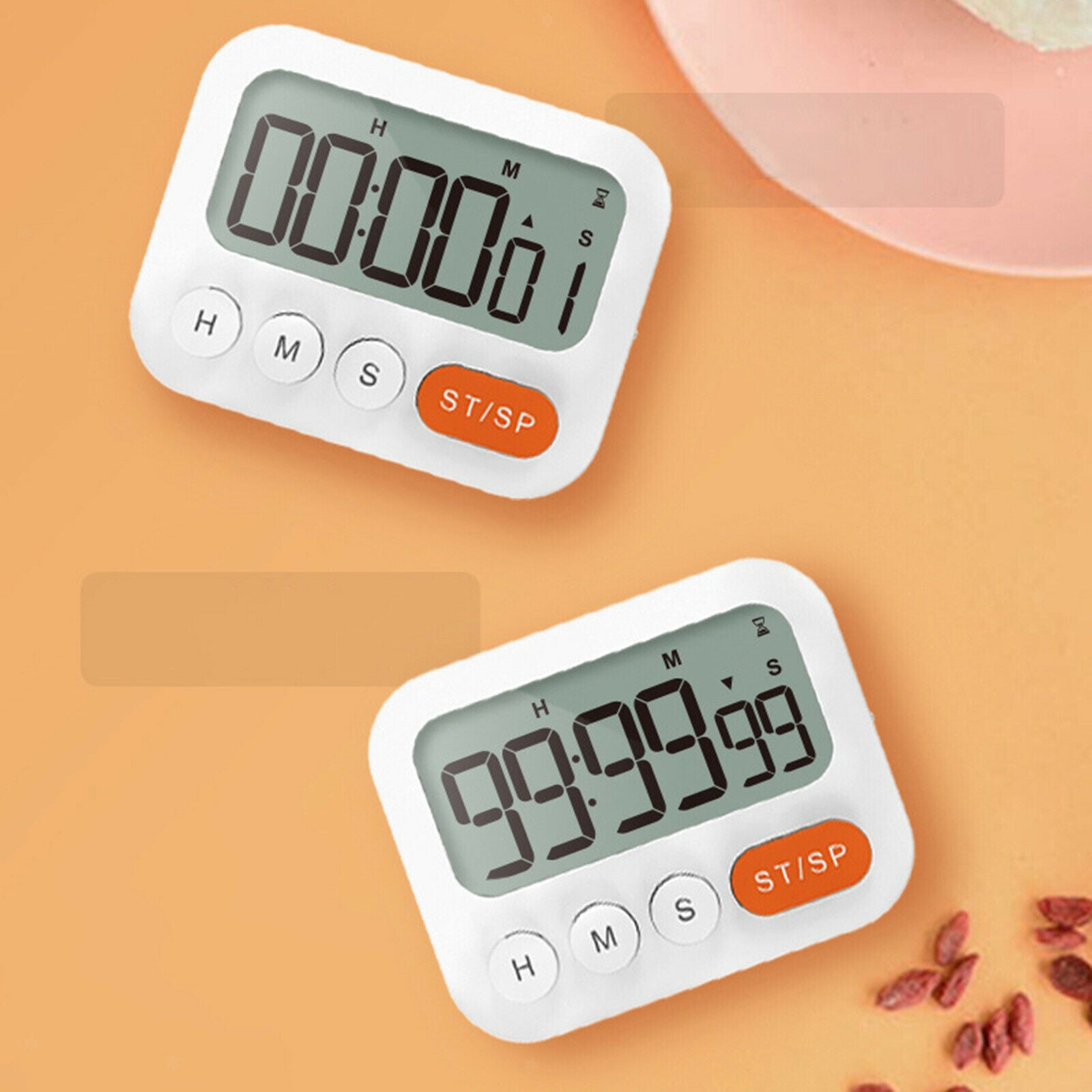 LED Display Kitchen Timer Cooking Gym Alarm Clock Stopwatch Time Counting
