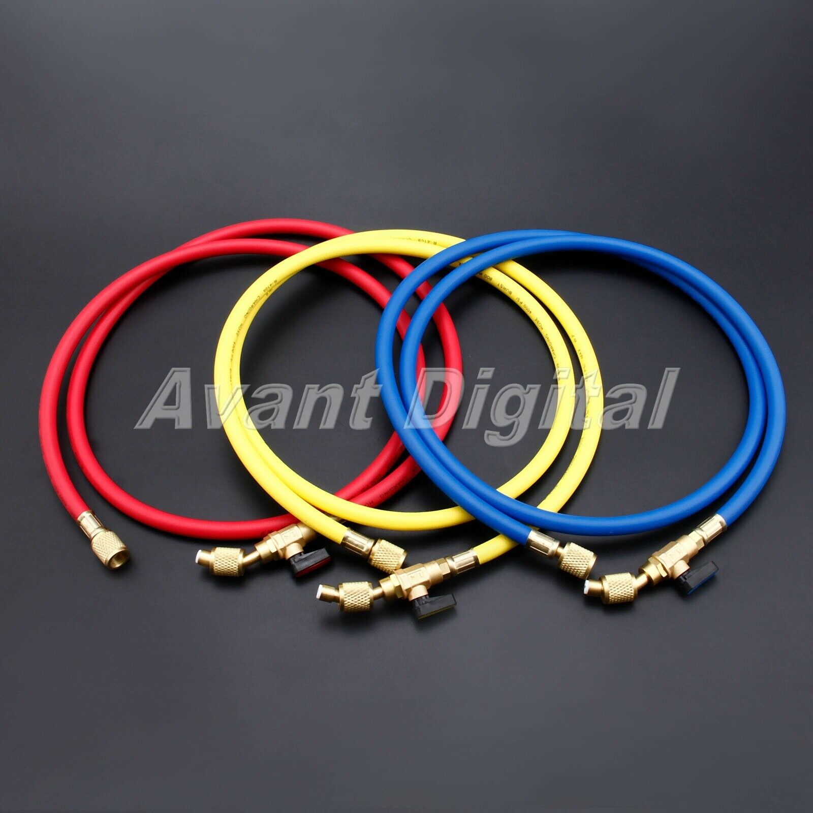 60” R410A AC Charging Hose Set ball valve for Air  Refrigerant R134A