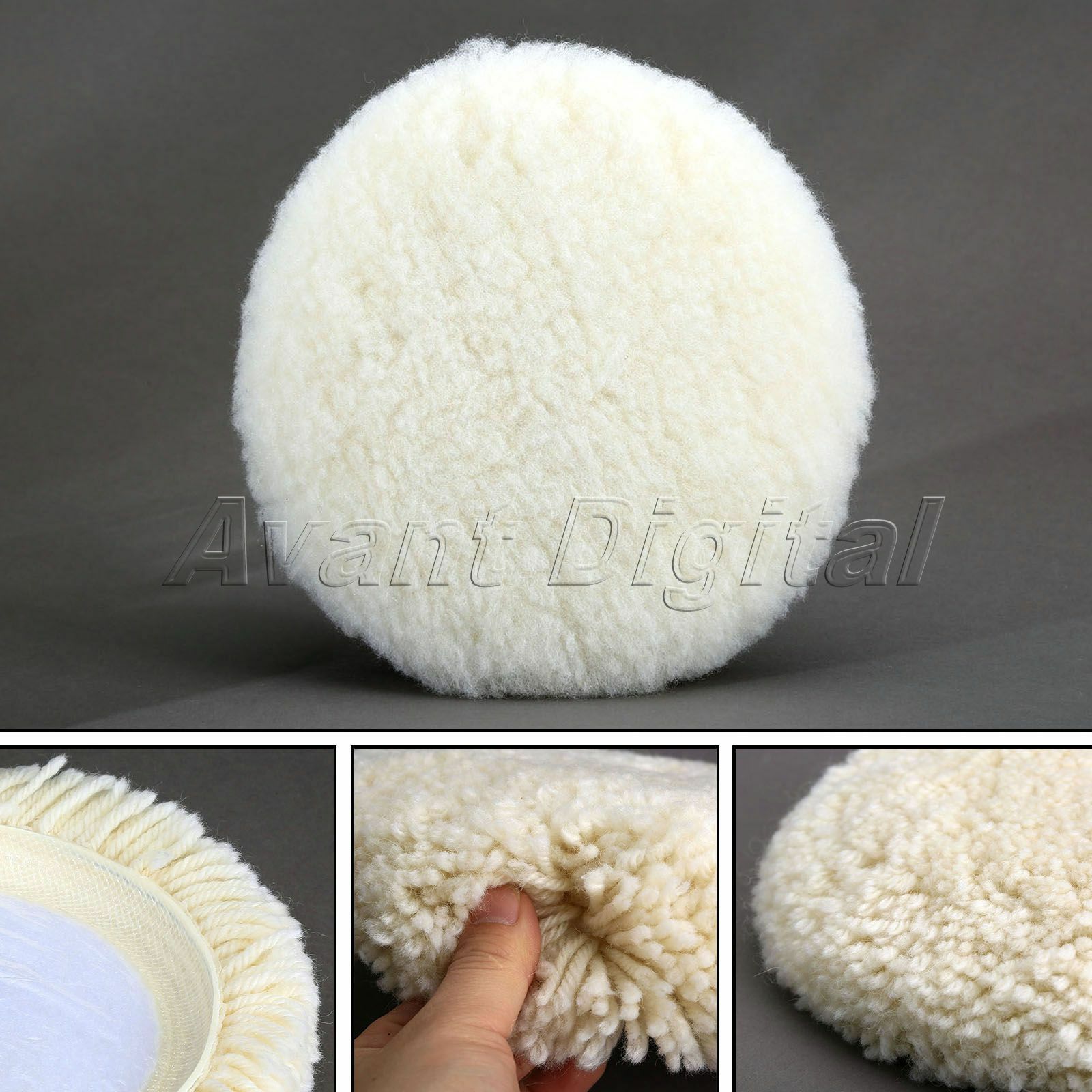 180MM 7 inch Soft Wool Polishers Polishing Buffing Pad Bonnet for Car Cleaning