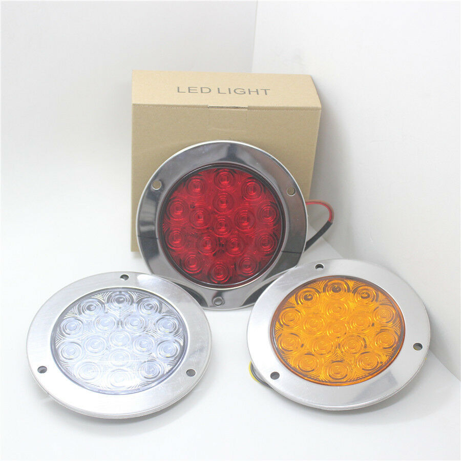 12-24V White LED Car Truck Trailer Tail Light Back-up Reverse Lamp Universal