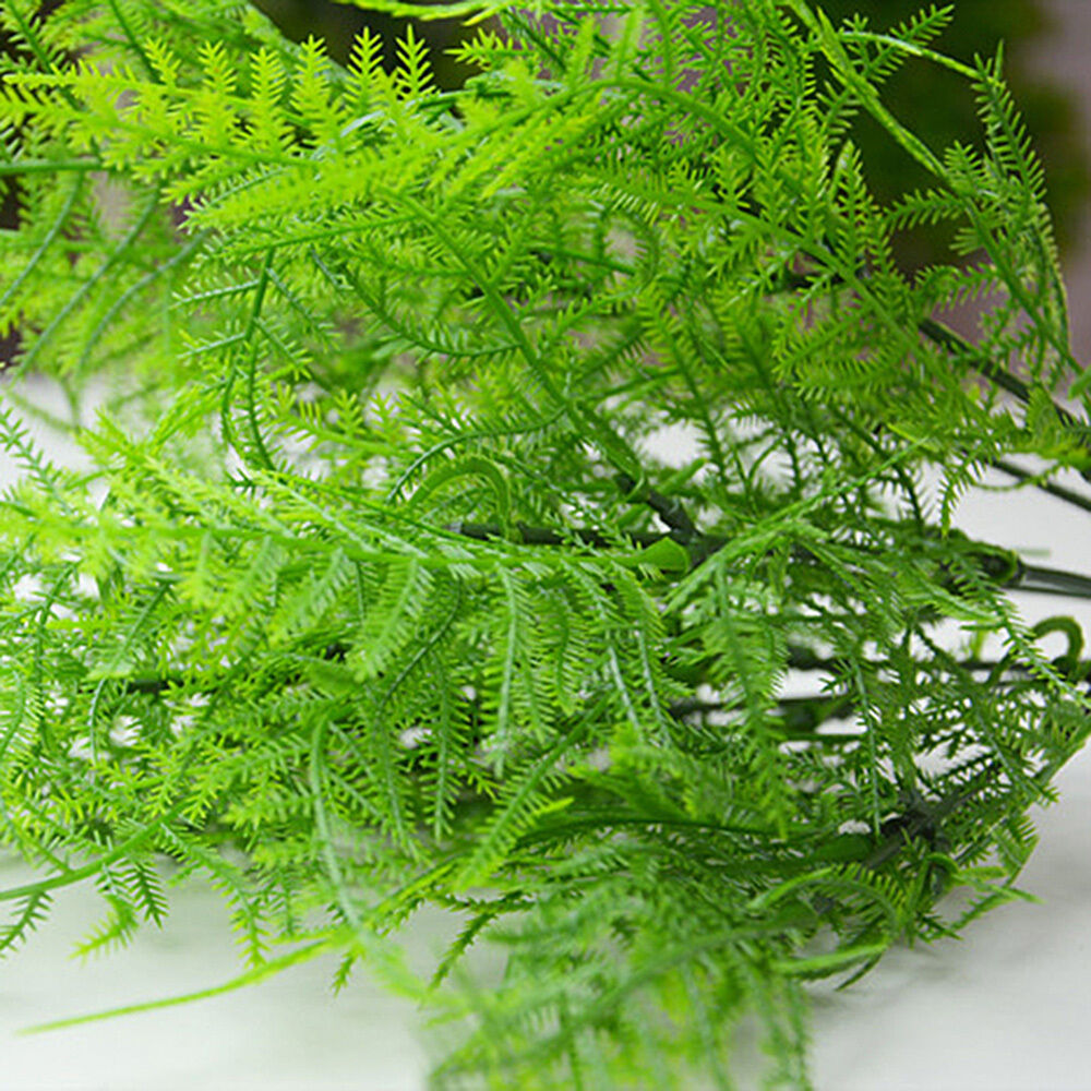 DIY 7Branches Artificial Asparagus Fern Grass Plant Flower Home Floral Accessory
