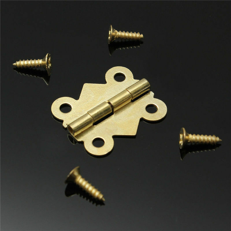20pcs Butterfly Hinges with Screws Woodworking Boxes Accessories DIY Tool