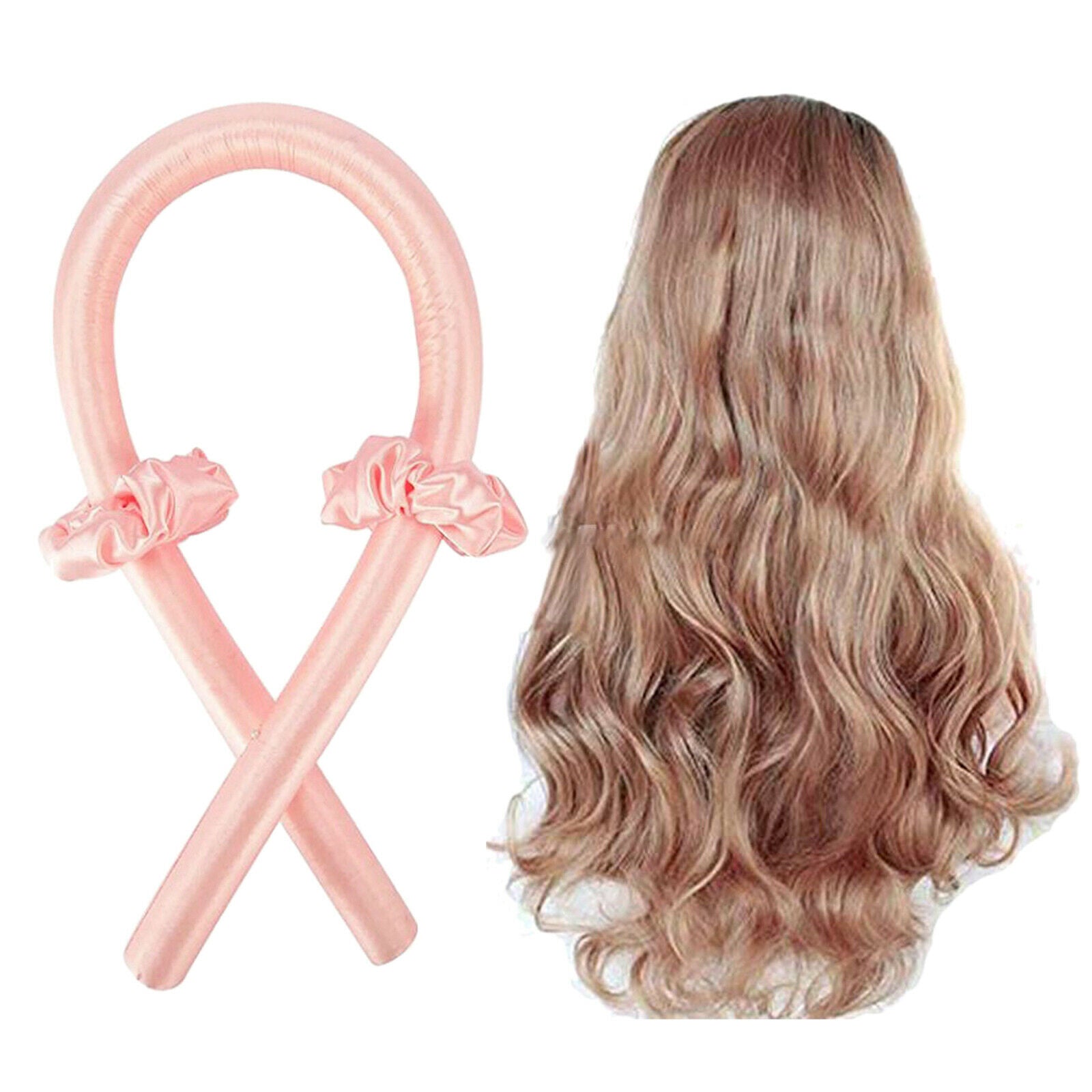 Women Heatless Curling Rod Headband Ribbon Curler Hair Roller Formers Tools
