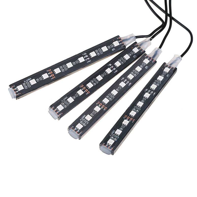 9LEDs Car Auto Interior Atmosphere Lamp Strip Light USB Charger Decorative  Lamp