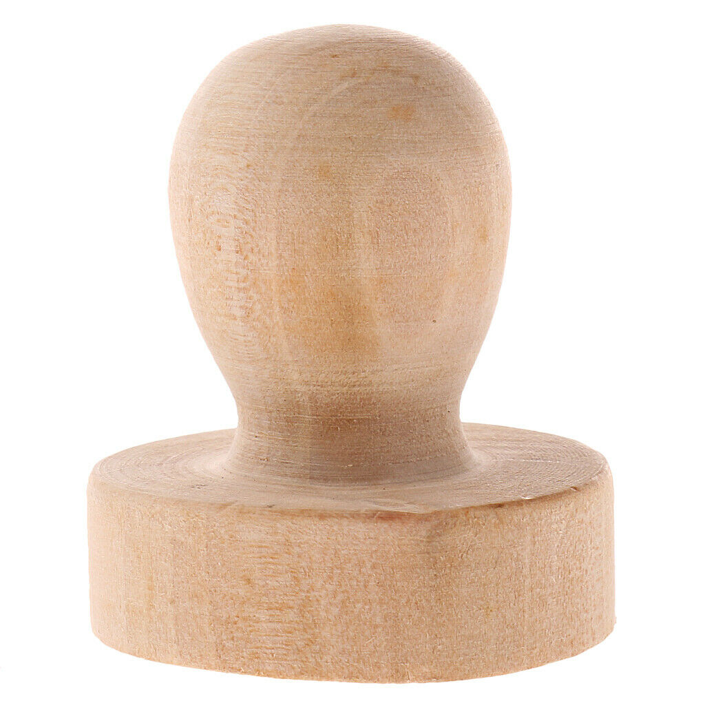 Prettyia 4x Wooden Rubber Stamp Handle for DIY Wood Craft Stamp Scrapbooking