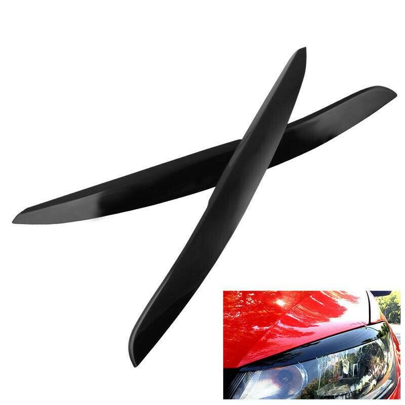 Car Headlight Eyebrow Eyelids Stickers Trim Cover For VW POLO MK5 2011-2017