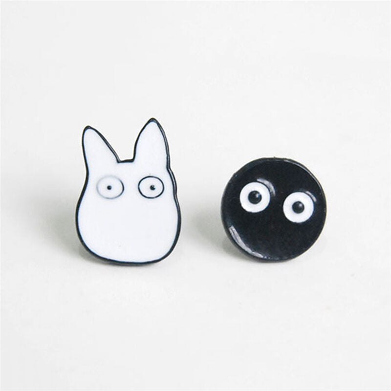 1Pair Women  Cute Cartoon Jewelry Animal Totoro Ear Stud Piercing Earring_AU Lt