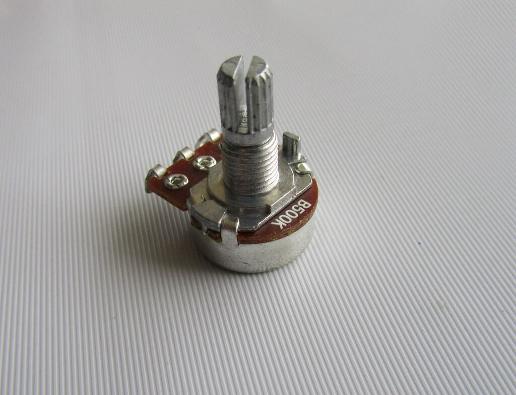 5x Linear 500K Guitar Mini Pots Short Split Shaft Potentiometers B500K