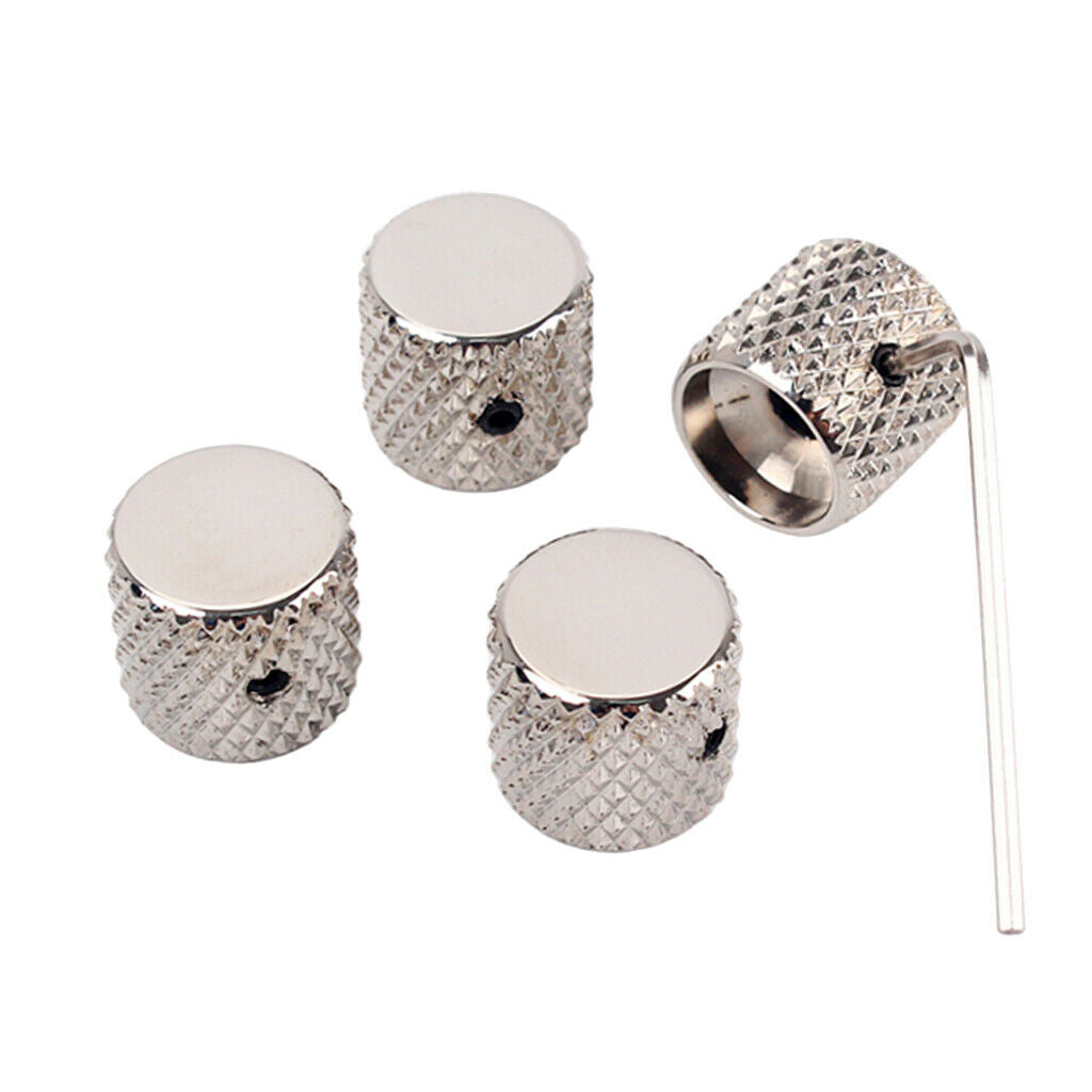 Guitar Control Volume Dome Knob 20mm for Guitar Musical Accessory Set Nickel