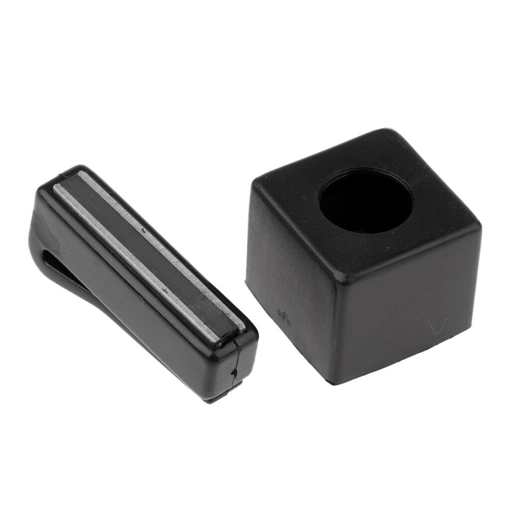 Plastic Pool Billiards Snooker  Cue Chalk Holder Case with Belt Clip