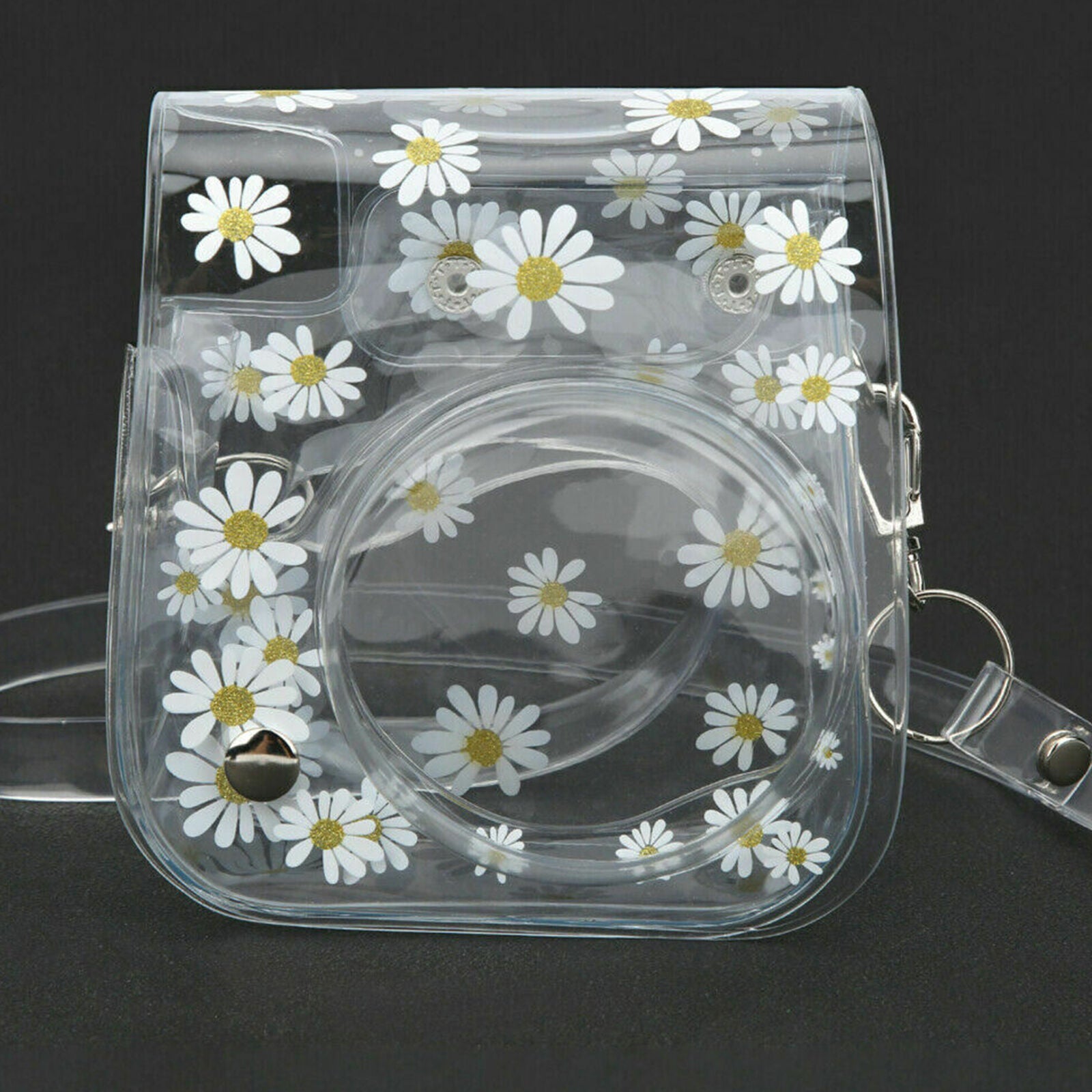 Transparent Camera Bag Case with Shoulder Strap for Fujifilm Instax Mini 11/9/8