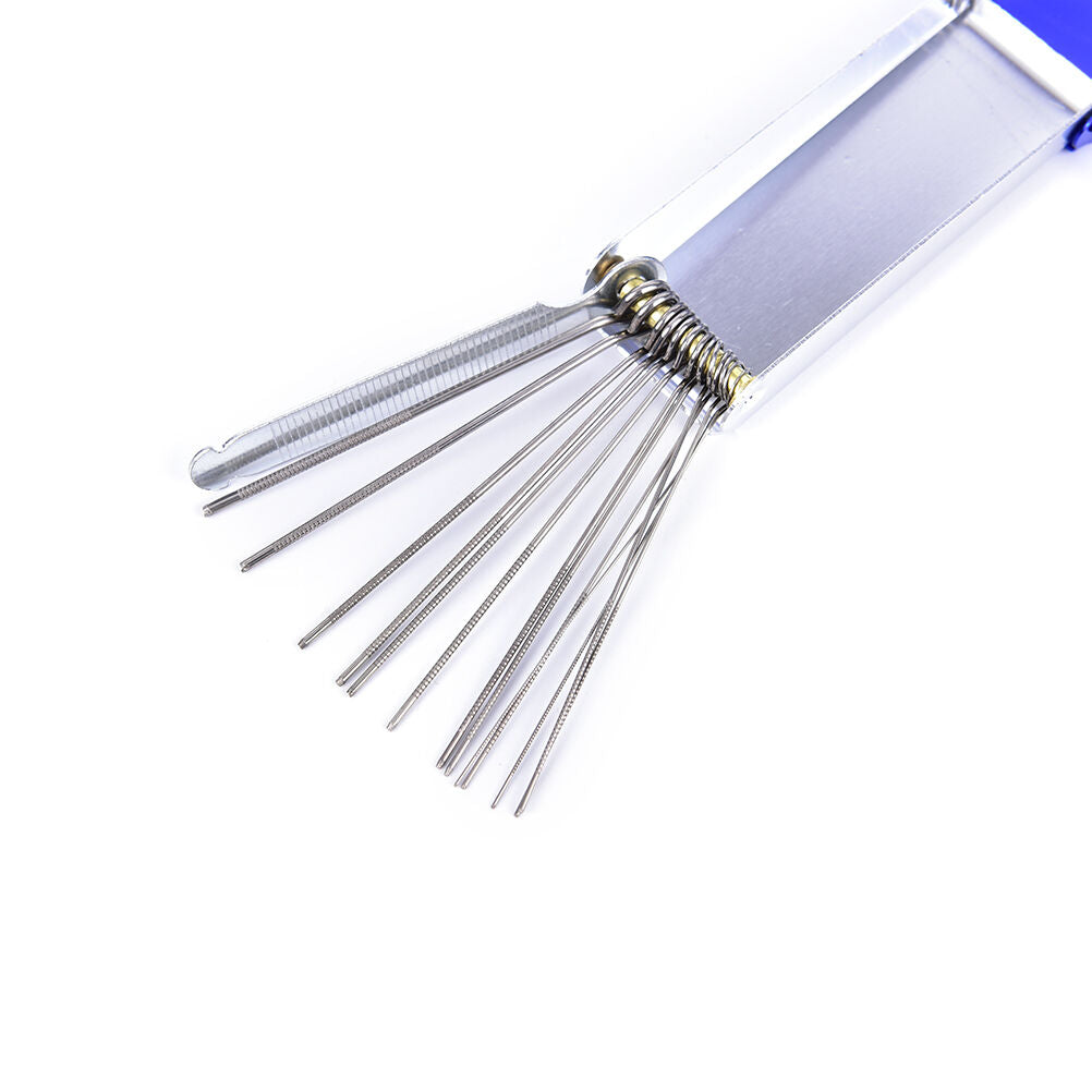 Guitar Nut Bridge Slot Files Filing Tool Set Long-Shaft Sander Files Cuts .l8