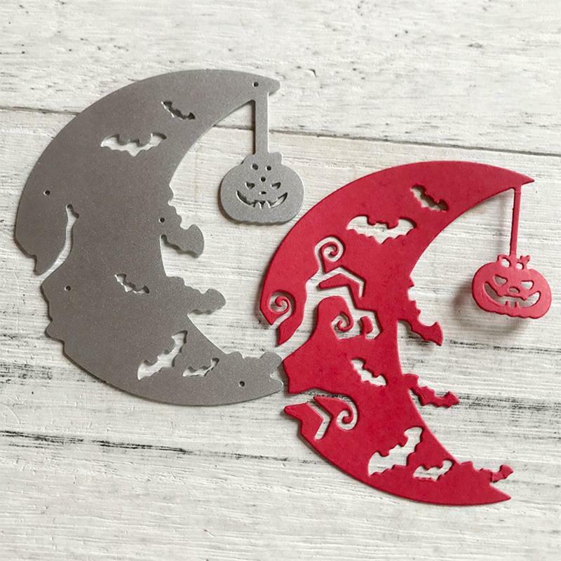 Halloween Pumpkin Moon Metal Cutting Dies Stencil DIY Scrapbooking Album Paper