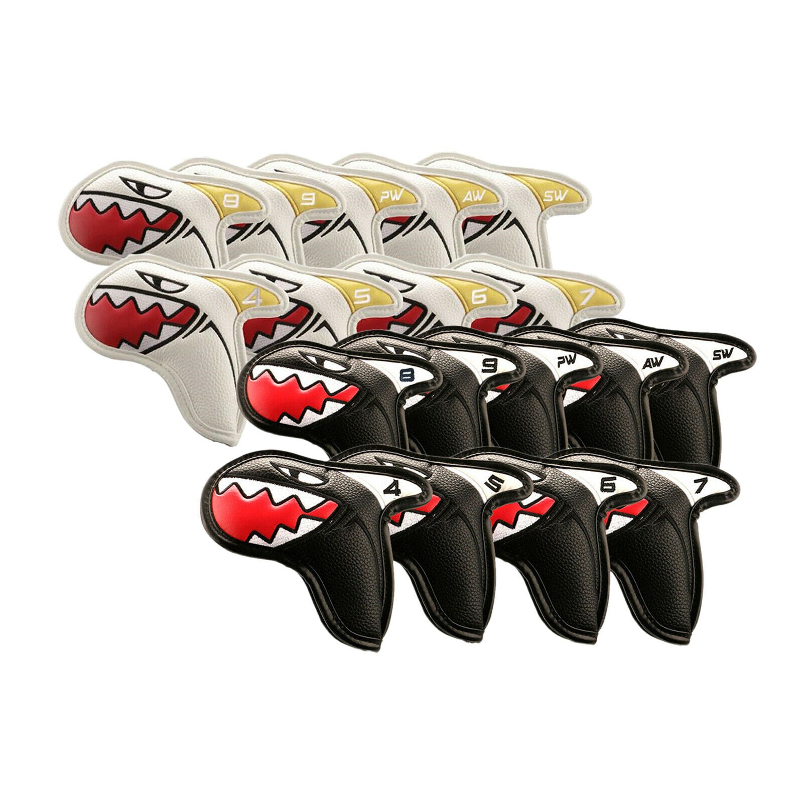 18x Universal Golf Iron Headcover Golf Club Head Covers 17.5x9cm Outdoor